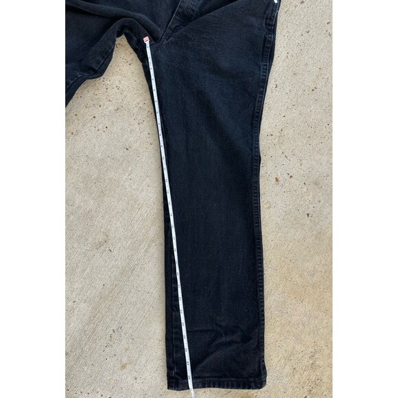 Wrangler Cowboy Cut Silver Edition Slim Fit Jeans 34x30 Black Grunge Western - Picture 9 of 14